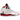 Jordan 5 Retro Fire Red Black Tongue sneakers i sideprofil med hvid overdel, sort pløs og røde flammedetaljer på sålen