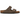 Birkenstock Arizona Birkibuc Mocha sneakers sideprofil med to justerbare remme i brunt nubuck-lignende materiale og kork- og EVA-fodseng