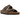 Birkenstock Arizona Birkibuc Mocha sneakers sideprofil med de karakteristiske brune remme, sølvfarvede spænder og anatomisk formet fodseng i kork