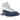 Jordan 12 Retro French Blue sneakers i sideprofil med hvidt læder, blå mudguard og synlige snørebånd