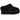 UGG Tazzlita Slipper Black sneakers i en vinkel med sort ruskindsoverdel, synlig platåsål og blød plysdetalje ved kanten