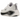 Nike Vomero Plus White Black Cool Grey sneakers sideprofil med hvid mesh overdel, sort swoosh og hvid sål
