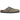 Birkenstock Boston Taupe Narrow Fit sneakers i en vinklet profilvisning med ruskinds-overdel i beige og justerbar rem med sølvspænde