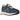 New Balance 327 Denim sneakers i et stilrent sideprofil med blå denimpaneler, hvid mellemsål og klassisk nupret gummiydersål