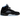 Jordan 5 Retro Black University Blue sneakers i vinkelret visning med sort nubuck overdel, blå detaljer og synlige Air enheder i sålen