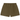 Fear of God Essentials Fleece Soccer Short Olive sneakers i en sideprofil med olivengrøn fleece og snøre