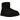 UGG Classic Mini II Boot Black sneakers i profil, udført i blødt sort fåreskind med karakteristisk UGG-logo på hælen og en slidstærk ydersål