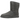 UGG Classic Short II Boot Grey sneakers set fra siden med grå ruskindsstøvle, for i fåreskind og den klassiske flade gummisål