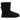 UGG Bailey Bow II Boot Black sneakers i sideprofil med sort fåreskind, blød ruskindsfinish og de ikoniske to dekorative sløjfer bagpå