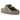 Birkenstock Boston Khaki sneakers i profil med overdel i blød khaki ruskind, åben hæl, klassisk rem med spænde og den ikoniske korksål
