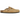 Birkenstock Boston Suede Latte Cream sneakers set fra siden med lysebrun ruskindsoverdel, klassisk spænde og korksål.