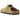 Birkenstock Boston Suede Latte Cream sneakers set fra siden i beige ruskind med justerbar rem, spænde og klassisk kork-fodseng