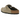 Birkenstock Boston Braided Suede Taupe sneakers i en sideprofil, der fremviser den beige ruskindsoverdel med flettede detaljer og korksålen.