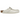 Birkenstock Boston White Narrow Fit sneakers i en vinklet profil med hvidt læder og spænde