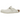 Birkenstock Boston White Narrow Fit sneakers i en vinkel med hvidt læder og justerbar rem med metalspænde