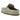Birkenstock Naples Wrapped Suede Leather Taupe sneakers vist fra siden med ruskindsoverdel i beige og den karakteristiske kork-latex fodseng