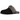 UGG Scuffette II Slipper Black Grey sneakers i vinklet profil med blød fåreskindskant, ruskindsoverdel og logo-detalje på overfladen