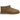 UGG Classic Ultra Mini Boot Antilope sneakers i vinklet profil visende den brune ruskindsoverdel, det bløde for og den flade gummiydersål