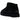 UGG Classic Ultra Mini Boot Black sneakers set fra siden i ruskind med lavt skaft, blødt for og en solid sort gummisål for et klassisk look.