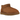 UGG Classic Ultra Mini Chestnut sneakers set fra siden med lysebrun ruskindsoverdel, foring i imiteret uld og en robust sål.