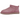 UGG Classic Ultra Mini Boot Dusty Orchid sneakers set fra siden, udført i blødt ruskind i en lys lilla farve med en komfortabel gummisål.