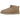 UGG Classic Ultra Mini Boot Sand sneakers sideprofil i beige ruskind med ikonisk shearling-for, flad sål og påsyet hæl-logomærke