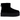 UGG Classic Mini Platform Boot Black sneakers i profil med overdel i sort ruskind, klassisk UGG-logo ved hælen og en tyk platform-sål
