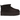 UGG Classic Ultra Mini Platform Boot Burnt Cedar sneakers i vinklet visning med overdel i ruskind, mørkebrun farve og markant plateausål