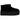UGG Classic Ultra Mini Platform Boot Black sneakers i profil, der viser den ikoniske sorte ruskindsoverdel og den høje platformssål.