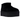UGG Classic Ultra Mini Platform Boot Black sneakers i en vinklet forsidevisning med sort ruskind og den karakteristiske tykke platformsål