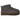 UGG Classic Ultra Mini Platform Boot Charcoal sneakers i en vinklet profilvisning med grå ruskindsoverdel, forstærket platformssål og logopåtryk på hælen