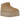 UGG Classic Ultra Mini Platform Boot Driftwood sneakers i skrå vinkel, fremstillet i beige ruskind med en markant plateau-sål i gummi.
