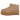 UGG Classic Ultra Mini Platform Boot Sand sneakers i en vinklet profil med ruskindsoverdel i sandfarve og den karakteristiske tykke platform-sål.
