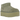 UGG Classic Ultra Mini Platform Boot Shaded Clover sneakers set fra siden i en dyb grøn ruskindsoverdel med platform-sål og rundet snude