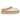 UGG Tazz Slipper Heritage Braid Natural sneakers sideprofil i lysebrun ruskind med ikonisk broderet fletdetalje og tyk platform sål