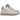 UGG Lowmel Ceramic sneakers vist fra siden, udført i beige ruskind med polstret tunge, brede snørebånd og en robust gummisål for god komfort.