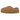 UGG Tasman Maxi Curly Slipper Chestnut sneakers i vinklet profil med varmt, krøllet lammeuld og karakteristisk vævet mønster på overdelen.