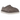 UGG Tasman Shaggy Suede Slipper Smoke Plume sneakers i sideprofil med grå ruskind og broderet kant