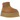 UGG Classic Mini Dipper Boot Chestnut sneakers set fra siden med lysebrun ruskindsoverdel, neoprenskaft og tyk plateau-ydersål i gummi.