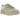 UGG Lowmel Lo Muted Brass sneakers i profil, udført i sennepsgul ruskind med tykke snørebånd og kraftig hvid plateau-ydersål.
