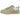 UGG Lowmel Lo Muted Brass sneakers set fra siden med polstret overdel i lysebrun ruskind, tykke snørebånd og beige tekstilkanter.