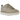 UGG Lowmel Lo Mustard Seed sneakers set fra siden med beige ruskind, tykke snørebånd, polstret pløs og platform-sål.