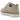 UGG Lowmel Lo Mustard Seed sneakers i vinklet profil med ruskindsoverdel i sandfarve, polstret pløs og robust mellemsål i gummi