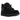 UGG Lowmel Black sneakers set fra siden med sort overdel i ruskind og nylon, snørebånd og kraftig gummisål med polstret kant