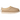 UGG Tasman Biarritz Slipper Mustard Seed sneakers i vinklet visning med ruskindsdetaljer, UGG-broderi og tyk plateau-sål i gummi