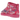 UGG Classic Ultra Mini Boot Palace Pink Camo sneakers set fra siden i et lyserødt camouflagemønster med en blød foring og en flad gummisål