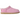 UGG Classic Micro Slipper Pink Diamond sneakers set fra siden, udført i blødt pink ruskind med diskret UGG-logo og plysset indvendig foring.