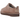 UGG Classic Micro Rocky Oak sneakers i frontvisning med en tæt brun overdel i ruskind og en chunky platformsål for et stilrent udtryk