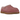 UGG Tasman II Slipper Pink Dawn sneakers set fra siden med rosa ruskindsoverdel, slip-on design og klassisk flettet kantbånd