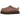 UGG Tazz II Slipper Rocky Oak sneakers i vinklet profil, der viser ruskindsoverdel i brun, broderet krave og en tyk platform-sål i gummi.